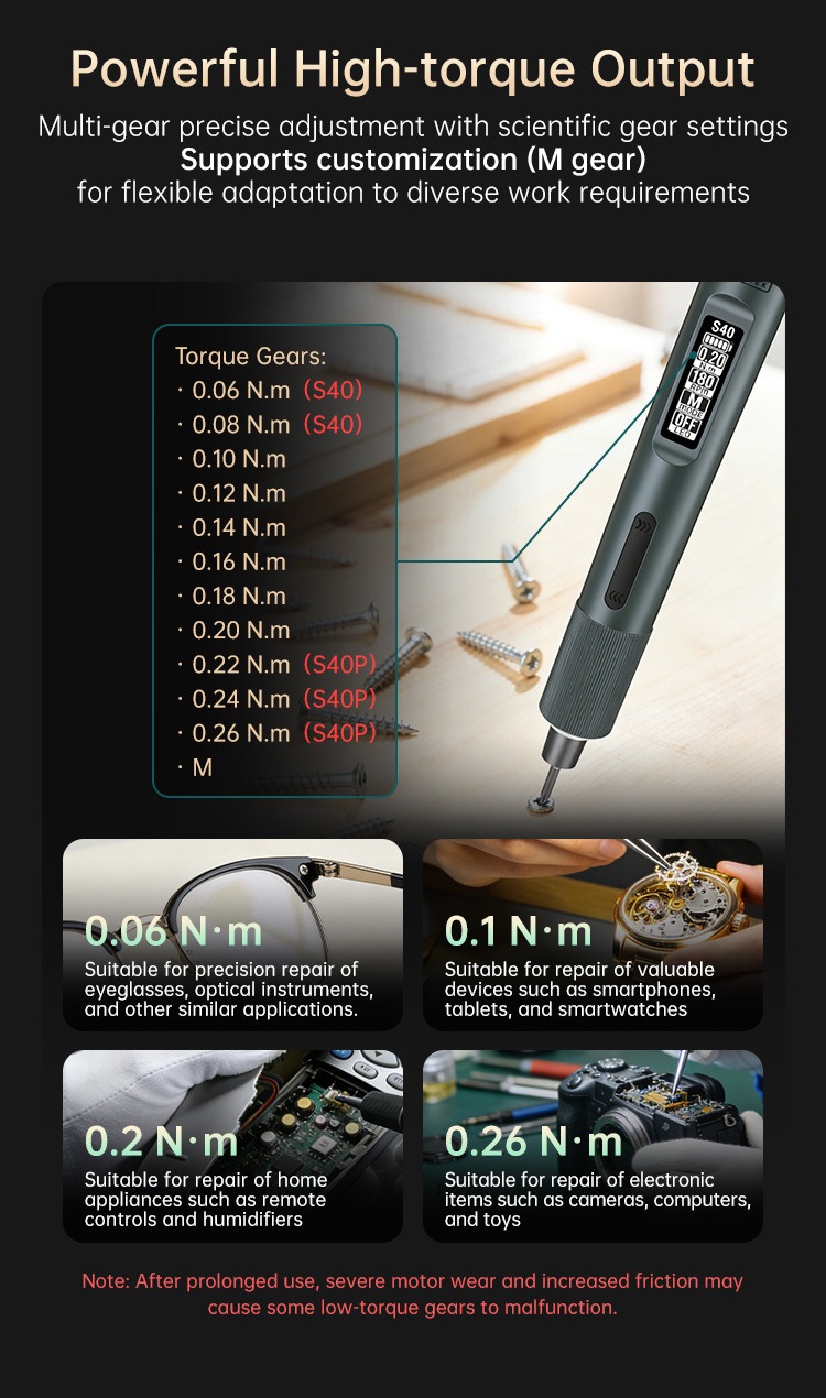ALIENTEK S40 / S40P 精密電動ドライバー 3
