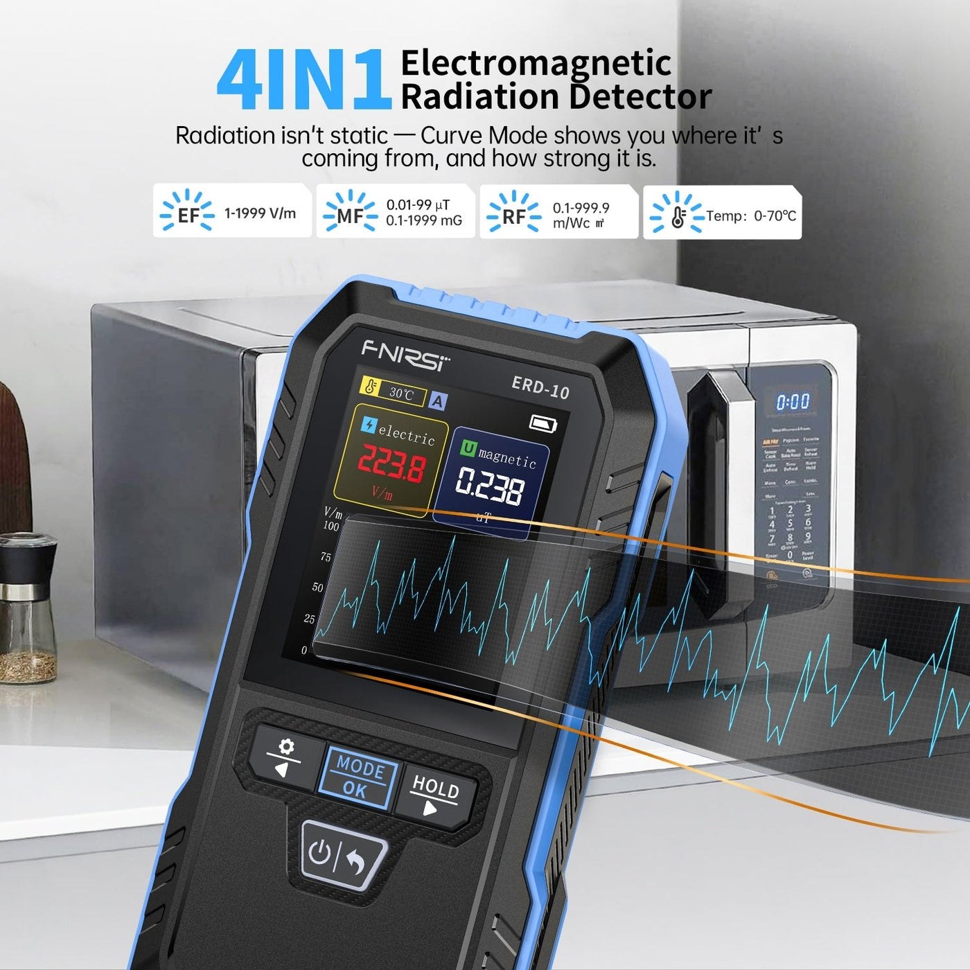 FNIRSI ERD-10 4-in-1 電磁波検出器 2