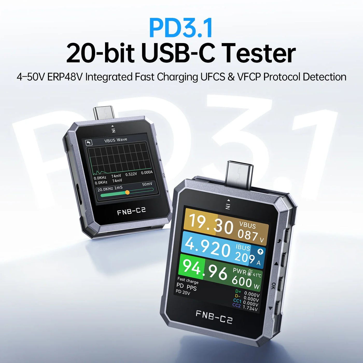 FNIRSI FNB-C2 USB-Cテスター 2
